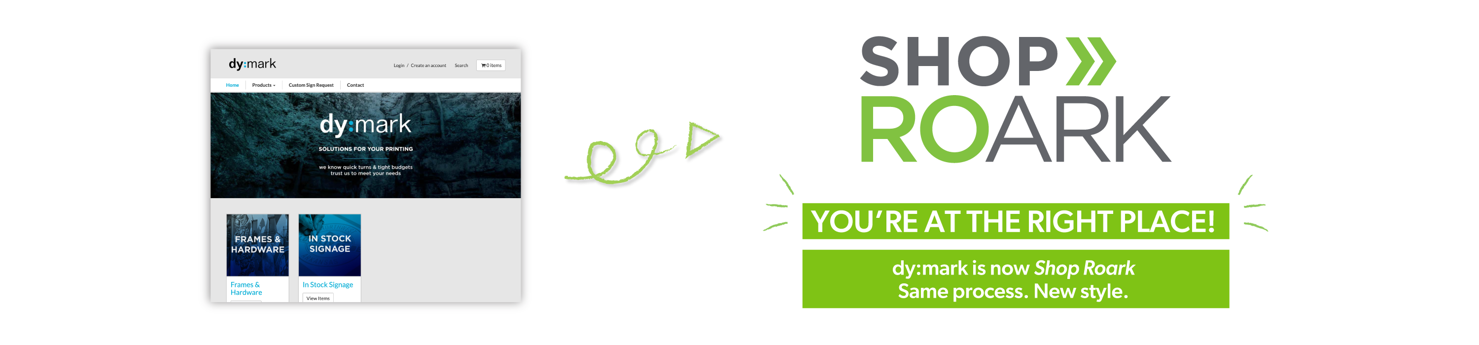 Dymark is now Shop Roark